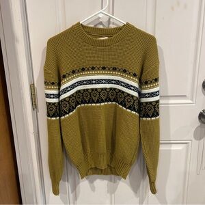 Women's vintage Fair Isle Crewneck Sweater